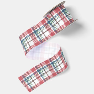 Classic Plaid Pattern Satin Ribbon