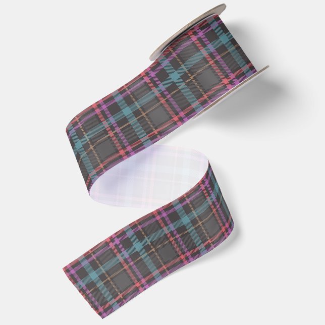 Classic Plaid Pattern Satin Ribbon (Front+Back)