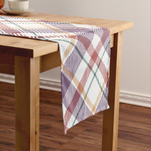 Classic Plaid Pattern Short Table Runner