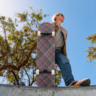 Classic Plaid Pattern Skateboard