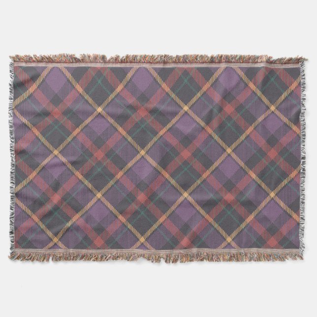 Classic Plaid Pattern Throw Blanket (Front)