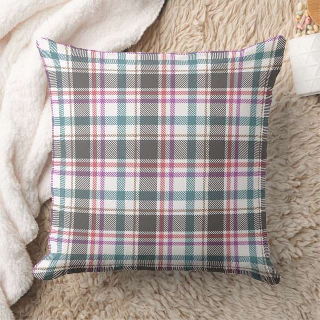 Classic Plaid Pattern Throw Pillow (Blanket)