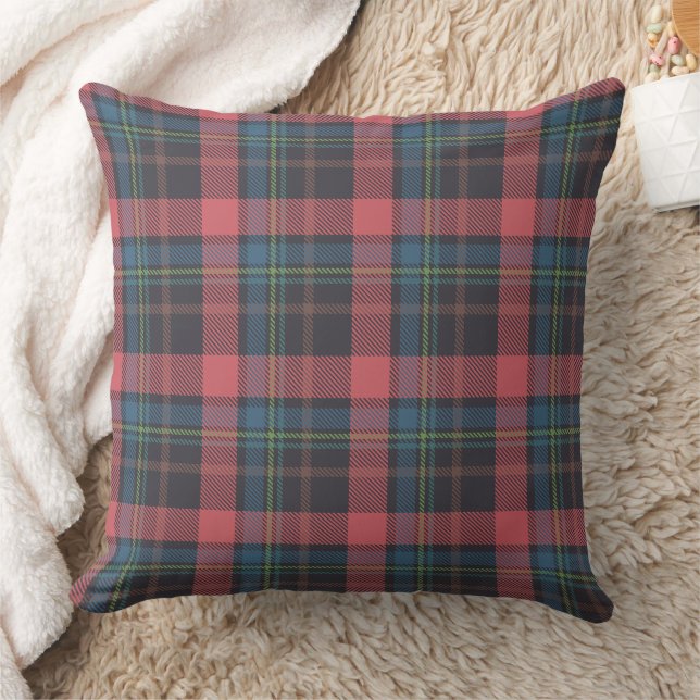 Classic Plaid Pattern Throw Pillow (Blanket)