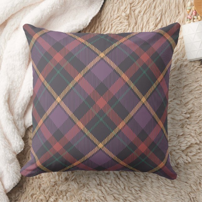 Classic Plaid Pattern Throw Pillow (Blanket)