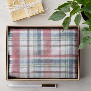 Classic Plaid Pattern Tissue Paper
