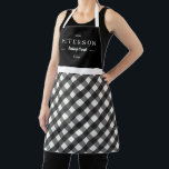 Classic Plaid Personalized Matching Family Apron<br><div class="desc">Available in more colours. Matching adult and junior designs available. Makes a great gift! Find stylish stationery and gifts at our shop: www.berryberrysweet.com.</div>