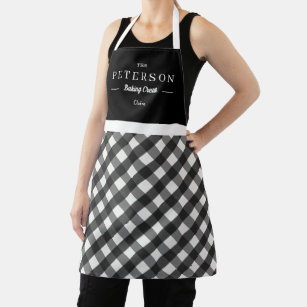 Classic Plaid Personalized Matching Family Apron