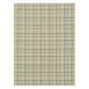 Classic Plaid Tartan Pattern-Olive Green & Taupe Tablecloth