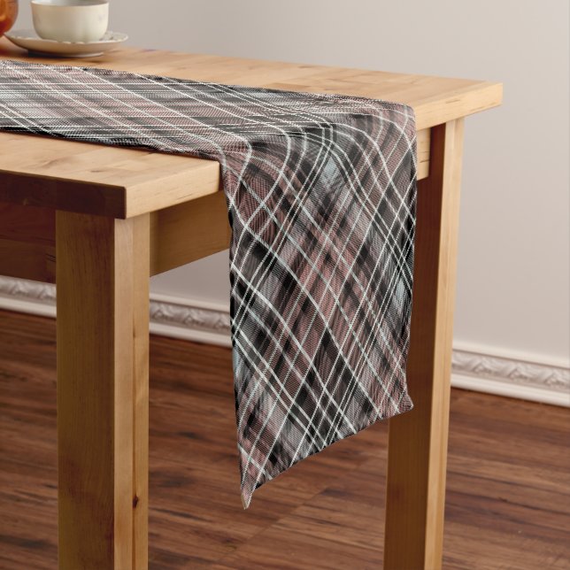Classic Plaid Tartan Short Table Runner (In Situ)