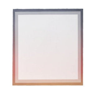 Classic Plain Orange Sunset Boarder Photo frame Notepad