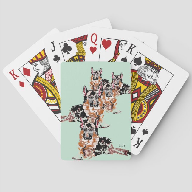 Classic Playing Cards German Shepherd (Back)