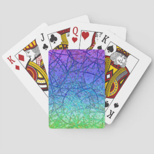 Classic Playing Cards Grunge Art Abstract