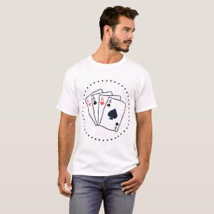 Classic Playing Cards Poker Aces Men's T-Shirt
