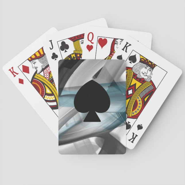 Classic Playing Cards Trend Abstract Blue Ocean (Back)
