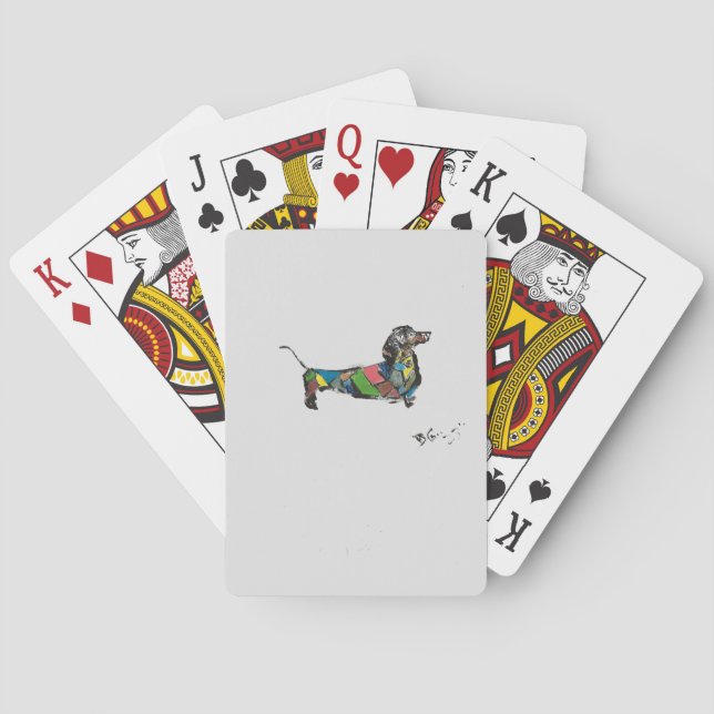 Classic Playing Cards with Dachshund (Back)