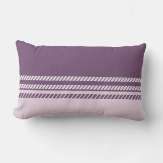 Classic Plum Mauve Pink with Stripes Throw Pillow