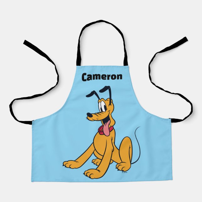 Classic Pluto Red Collar Apron (Front)