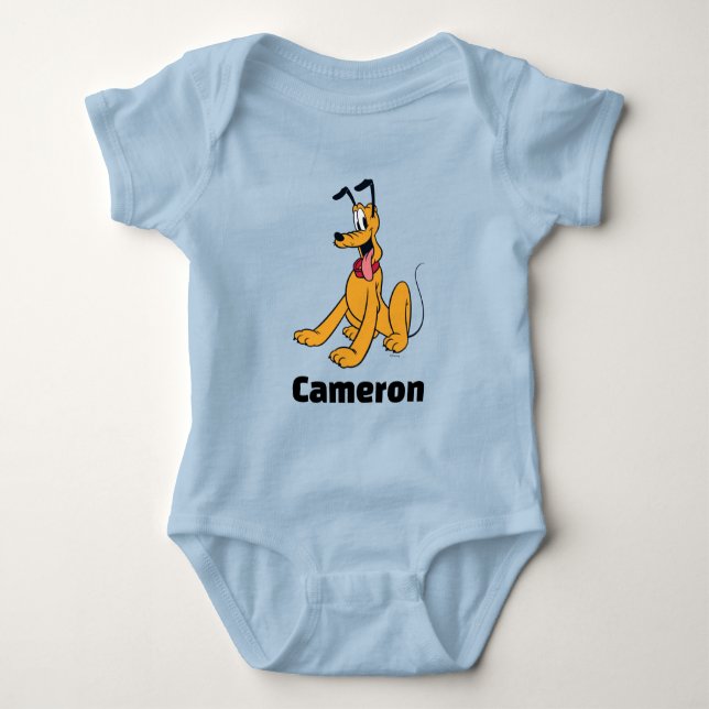 Classic Pluto Red Collar Baby Bodysuit (Front)