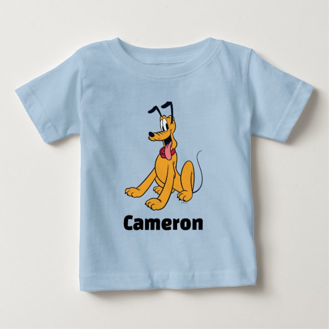 Classic Pluto Red Collar Baby T-Shirt (Front)