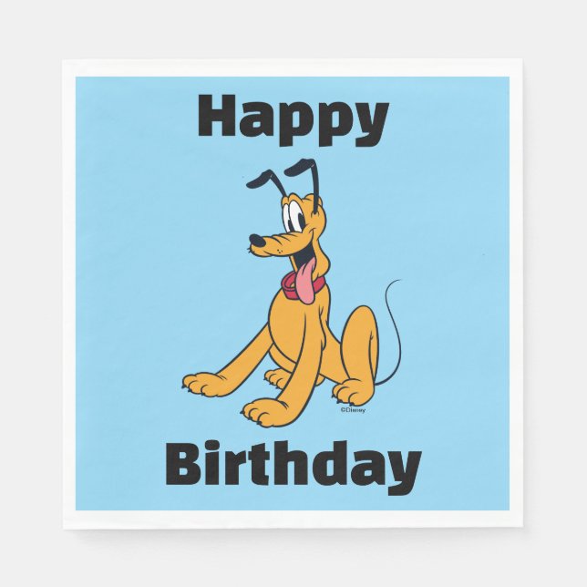 Classic Pluto Red Collar Napkin (Front)