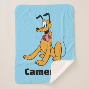 Classic Pluto Red Collar Sherpa Blanket