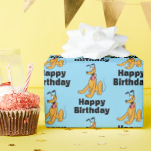 Classic Pluto Red Collar Wrapping Paper