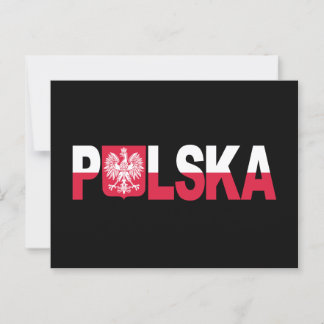 Classic Polska Polish Flag Eagle National Postcard
