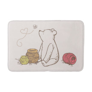 Classic Pooh and Honey Pots Bath Mat