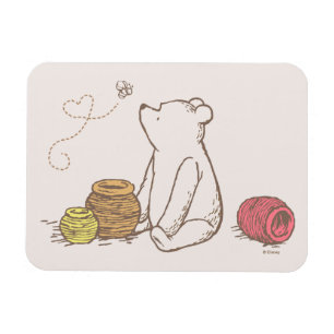 Classic Pooh and Honey Pots Magnet