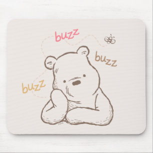 Classic Pooh   Buzz Buzz Buzz Mouse Pad
