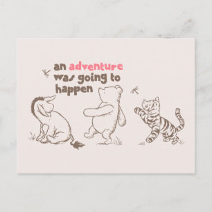Classic Pooh & Pals   An Adventure was Going to Ha Postcard