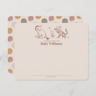 Classic Pooh & Pals Baby Shower Card