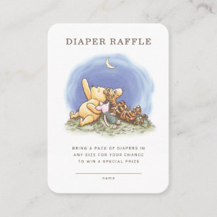 Classic Pooh & Pals Diaper Raffle Insert Card