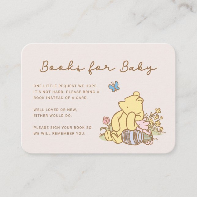 Classic Pooh & Piglet Books for Baby Insert Card (Front)