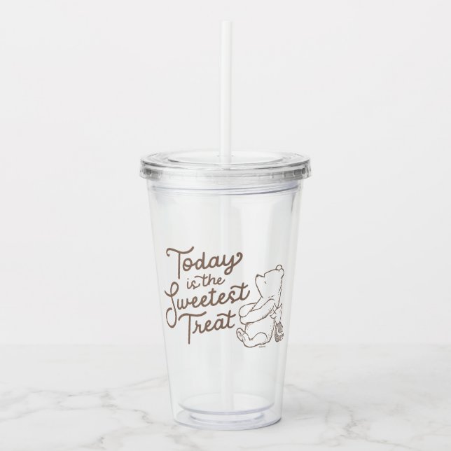 Classic Pooh & Piglet | Today is the Sweetest Trea Acrylic Tumbler (Front)