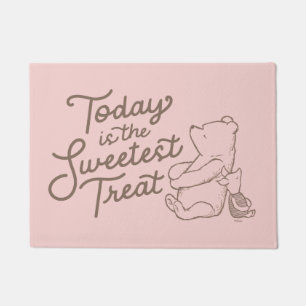 Classic Pooh & Piglet   Today is the Sweetest Trea Doormat