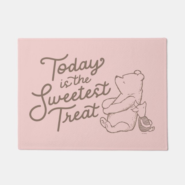 Classic Pooh & Piglet | Today is the Sweetest Trea Doormat (Front)