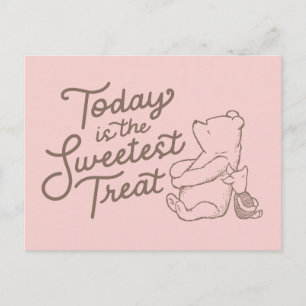 Classic Pooh & Piglet   Today is the Sweetest Trea Postcard