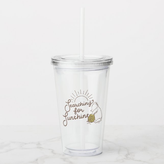 Classic Pooh | Searching for Sunshine Acrylic Tumbler (Front)