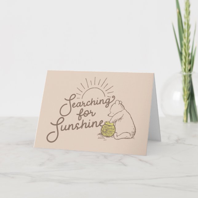 Classic Pooh | Searching for Sunshine Card (Front)