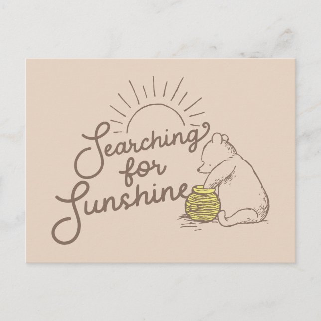 Classic Pooh | Searching for Sunshine Postcard (Front)
