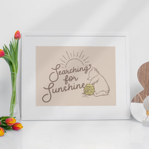 Classic Pooh   Searching for Sunshine Poster