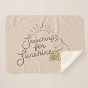 Classic Pooh   Searching for Sunshine Sherpa Blanket