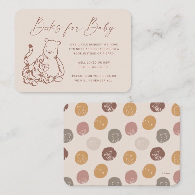Classic Pooh & Tigger Books for Baby Insert Card (Front/Back)