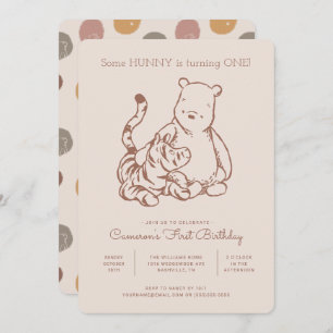 Classic Pooh & Tigger Invitation d'anniversaire