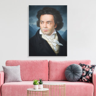 Classic Portrait of Beethoven Canvas Print