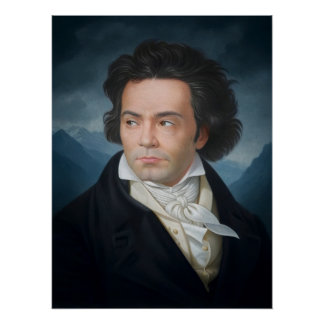 Classic Portrait of Beethoven Poster