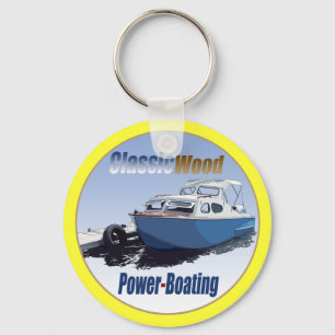 Classic Power-Boating Keychain