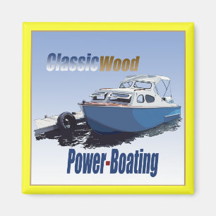 Classic Power-Boating Magnet