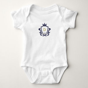 Classic Preppy Charm Plaid Equestrian Baby Shower Bodysuit